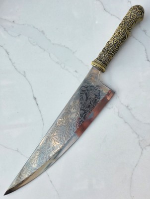 Engraved Carving Knife (HK1043)